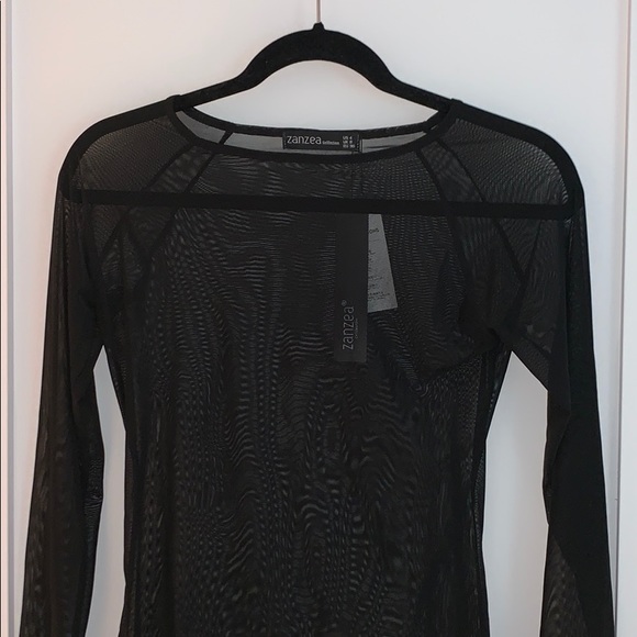 Black see through long sleeve - Picture 1 of 2
